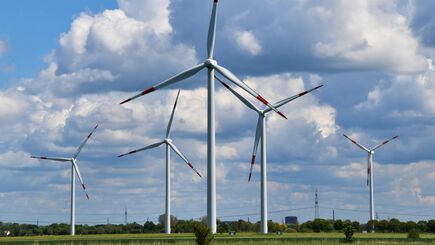 Foto eines Windparks